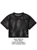 BIKE Athletic BAM134 Short Sleeve Practice Jersey in Bold Color Black