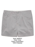 BIKE Athletic BAM207 Coaches Short 5 inch Inseam Color Color Gray