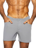 BIKE Athletic BAM207 Coaches Short 5 inch Inseam Color Color Gray