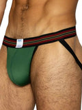 BIKE Athletic BAS305 Men's Underwear Performance Mesh Jockstrap Color Green