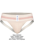 BIKE Athletic BAS333 Classic Retro: 1980s Jockstrap in Vintage Cream Color Vintage Cream