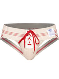BIKE Athletic BAS343 Vintage Lace-up Jockstrap - Vintage Cream Color Vintage Cream