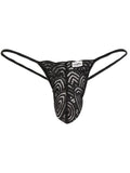 CandyMan 95000 Men's Underwear Seductive Lace Thongs Color Black