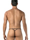 CandyMan 95004 Men's Underwear Stylish Mesh Thongs Color Printed Blue