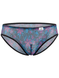 CandyMan 95005 Men's Underwear Printed Mesh Briefs Color Blue
