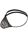 CandyMan 95012 Men's Underwear Seductive Lace Thongs Color Black