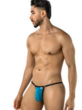 CandyMan 95016 Men's Underwear Sexy Mesh Thongs Color Turquoise