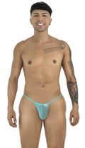 CandyMan 9586 G-String Color Aqua Mesh