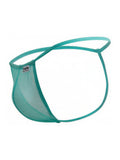 CandyMan 9586 Men's Underwear Mini G-String Color Aqua Mesh