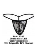 CandyMan 9586 G-String Color Black Lace