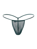 CandyMan 9586 G-String Color Bottle Green Mesh