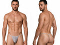 CandyMan 9586 Men's Underwear Mini G-String Color Gray Mesh