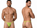 CandyMan 9586 Men's Underwear Mini G-String Color Hot Green Mesh