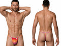 CandyMan 9586 Men's Underwear Mini G-String Color Orange Print