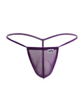 CandyMan 9586 Men's Underwear Mini G-String Color Purple Mesh
