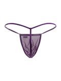 CandyMan 9586 Men's Underwear Mini G-String Color Purple Mesh