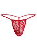 CandyMan 9586 Men's Underwear Mini G-String Color Red Lace