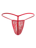 CandyMan 9586 Men's Underwear Mini G-String Color Red Lace
