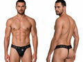 CandyMan 99370 Men's Underwear Sensual Lace Thongs Color Black