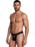 CandyMan 99370 Men's Underwear Sensual Lace Thongs Color Black