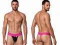 CandyMan 99370 Men's Underwear Sensual Lace Thongs Color Hot Pink