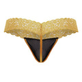 CandyMan 99370 Men's Underwear Sensual Lace Thongs Color Orange