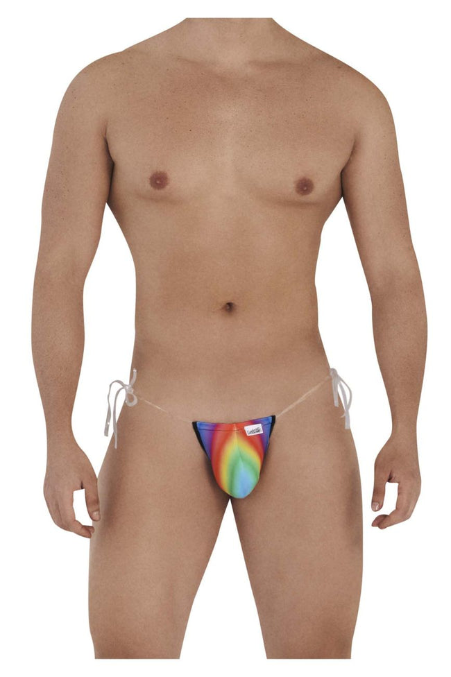 CandyMan 99571X Invisible Micro G-String Color Rainbow Prints