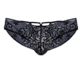 CandyMan 99830 Lace Briefs Color Black-Navy