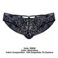CandyMan 99830 Lace Briefs Color Black-Navy