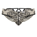 CandyMan 99830 Lace Briefs Color Nude-Black