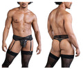 CandyMan 99837 Lace-Garter Outfit Color Black