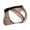 CandyMan 99853 Lace Jockstrap Color Black-Terracotta