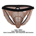 CandyMan 99853 Lace Jockstrap Color Black-Terracotta