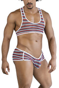 CandyMan 99859 Two Piece Outfit Color Stripes