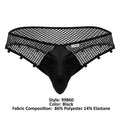 CandyMan 99860 Fishnet Thongs Color Black