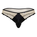 CandyMan 99860 Fishnet Thongs Color Nude-Black