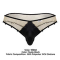 CandyMan 99860 Fishnet Thongs Color Nude-Black