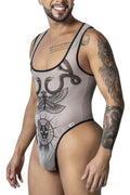 CandyMan 99869 Egyptian Bodysuit Color Nude-Black
