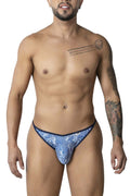 CandyMan 99875 Water prints Thongs Color Blue-White