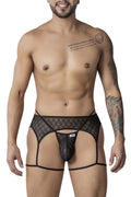 CandyMan 99898 Geometric Mesh Thongs Color Black