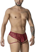 CandyMan 99905 Garter Lace Briefs Color Burgundy