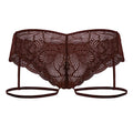 CandyMan 99905 Garter Lace Briefs Color Burgundy