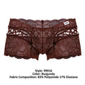 CandyMan 99916 Lace Trunks Color Burgundy