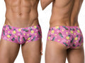 CandyMan 99922 Men's Underwear Printed Low Rise Trunks Color Printed Pink