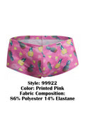 CandyMan 99922 Men's Underwear Printed Low Rise Trunks Color Printed Pink