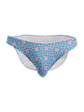 CandyMan 99923 Men's Underwear Printed Bikini Briefs Color Printed Blue