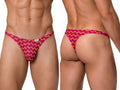 CandyMan 99924 Men's Underwear Printed Thong Color Printed Fuchsia