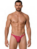 CandyMan 99924 Men's Underwear Printed Thong Color Printed Fuchsia