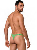 CandyMan 99924 Men's Underwear Printed Thong Color Printed Green