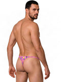 CandyMan 99924 Men's Underwear Printed Thong Color Printed Pink